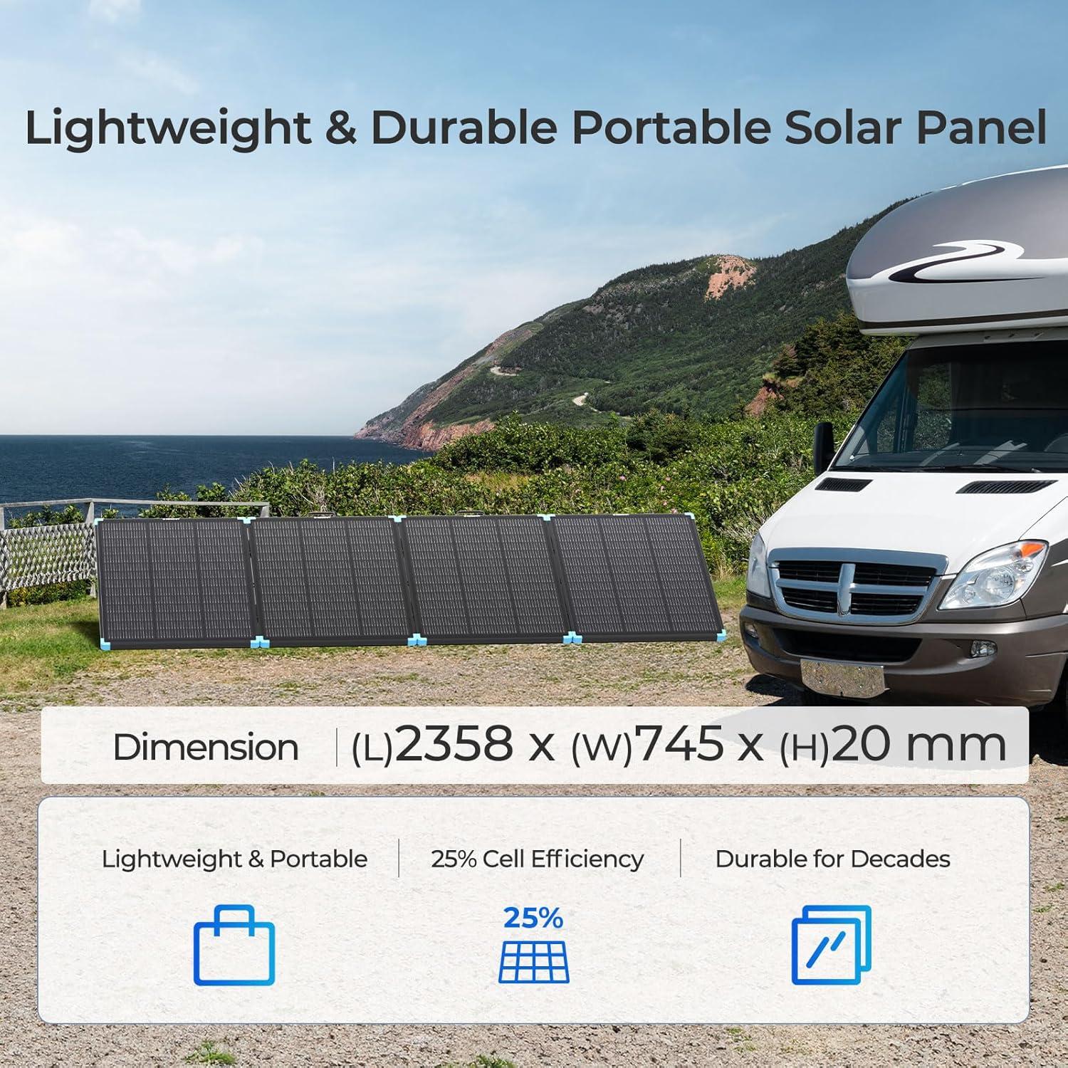Panel Solar Plegable Renogy 300W Alta Eficiencia IP67