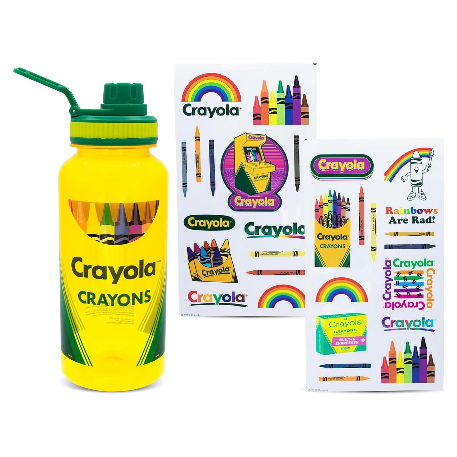 Botella de Agua Crayola 0.95L con Stickers Personalizables