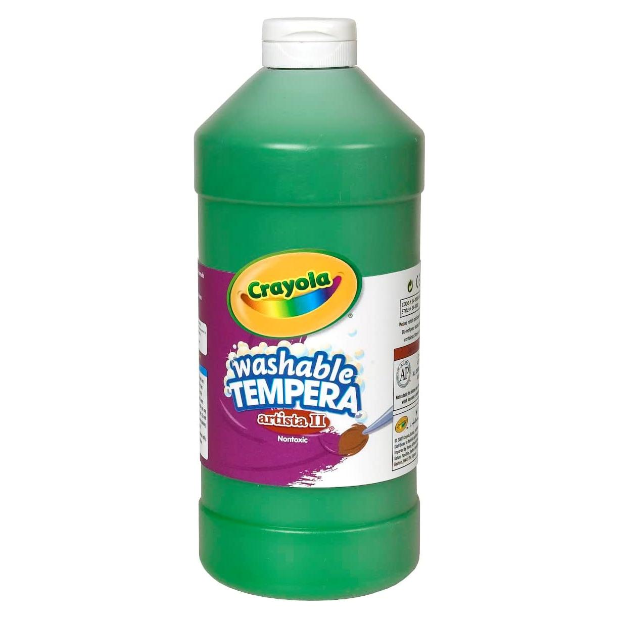 Pintura Tempera Lavable Crayola Verde 0,95 L para Niños