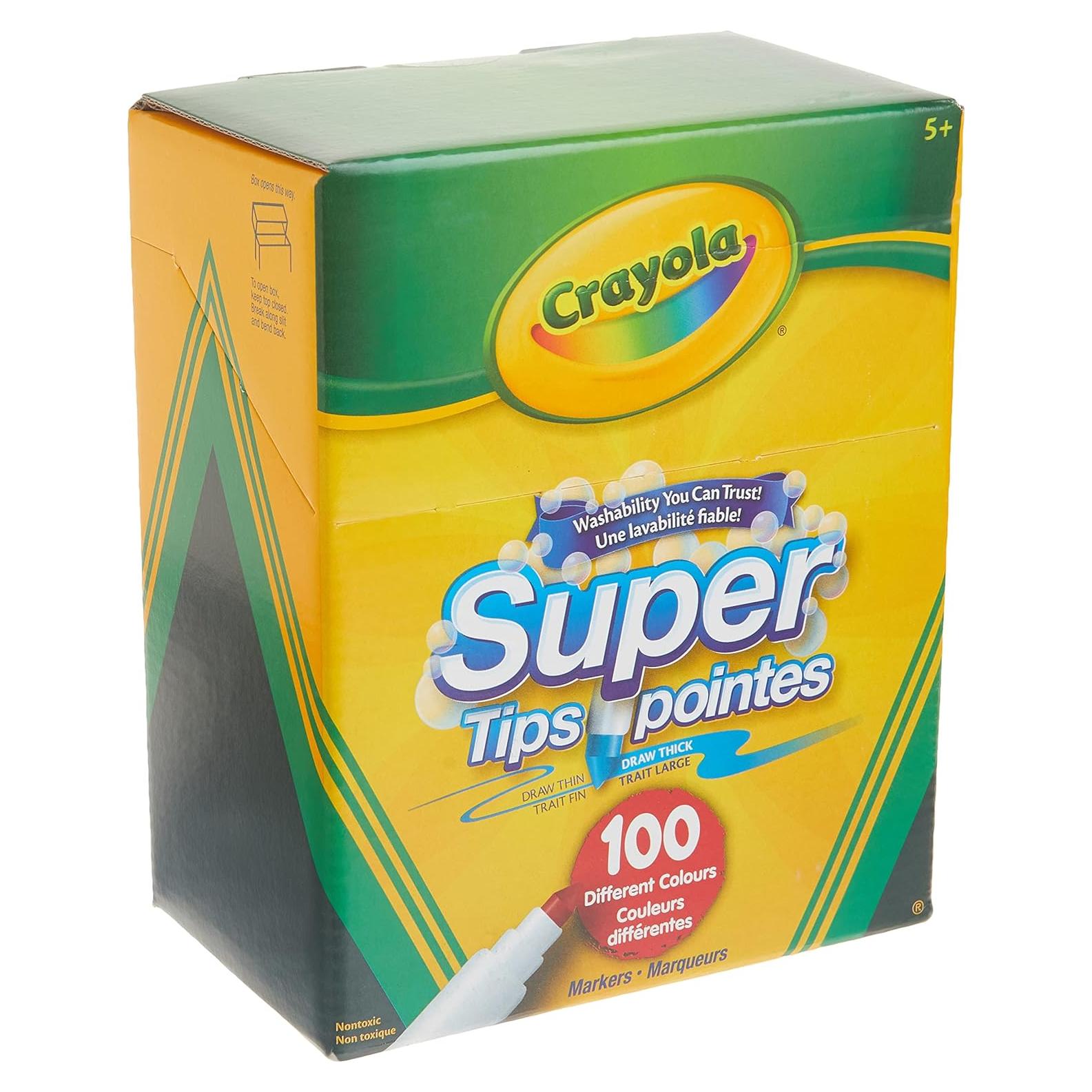 Marcadores Lavables Crayola Super Tips 100 Colores