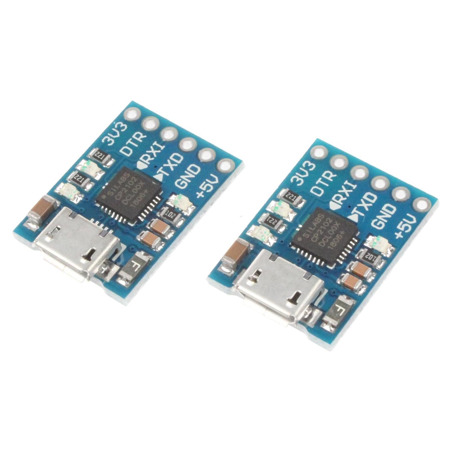 Módulo Serial CP2102 NOYITO Micro USB a TTL - Paquete de 2