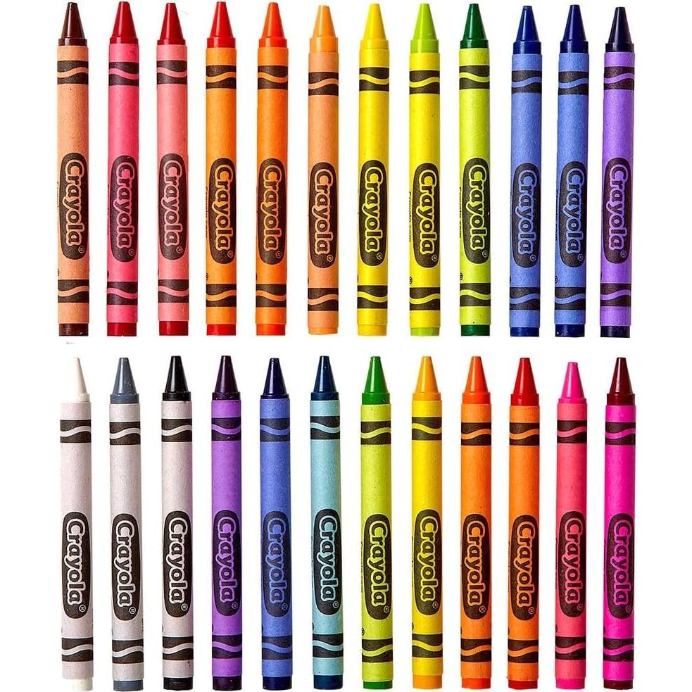 Crayons, Assorted Classic Colors, 24 Count