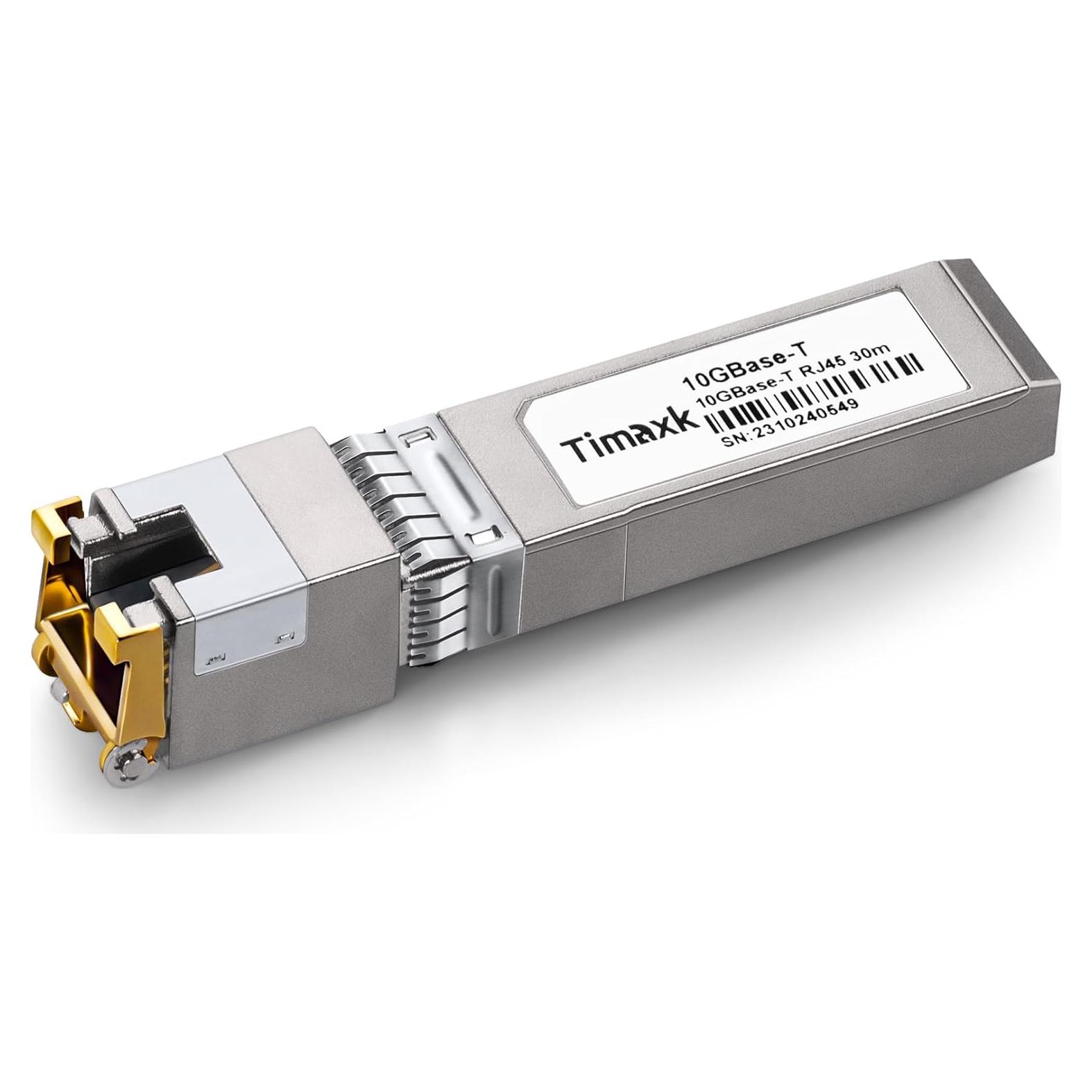Transceptor SFP+ 10GBase-T Timaxk RJ-45 hasta 30m CAT.6a/CAT7