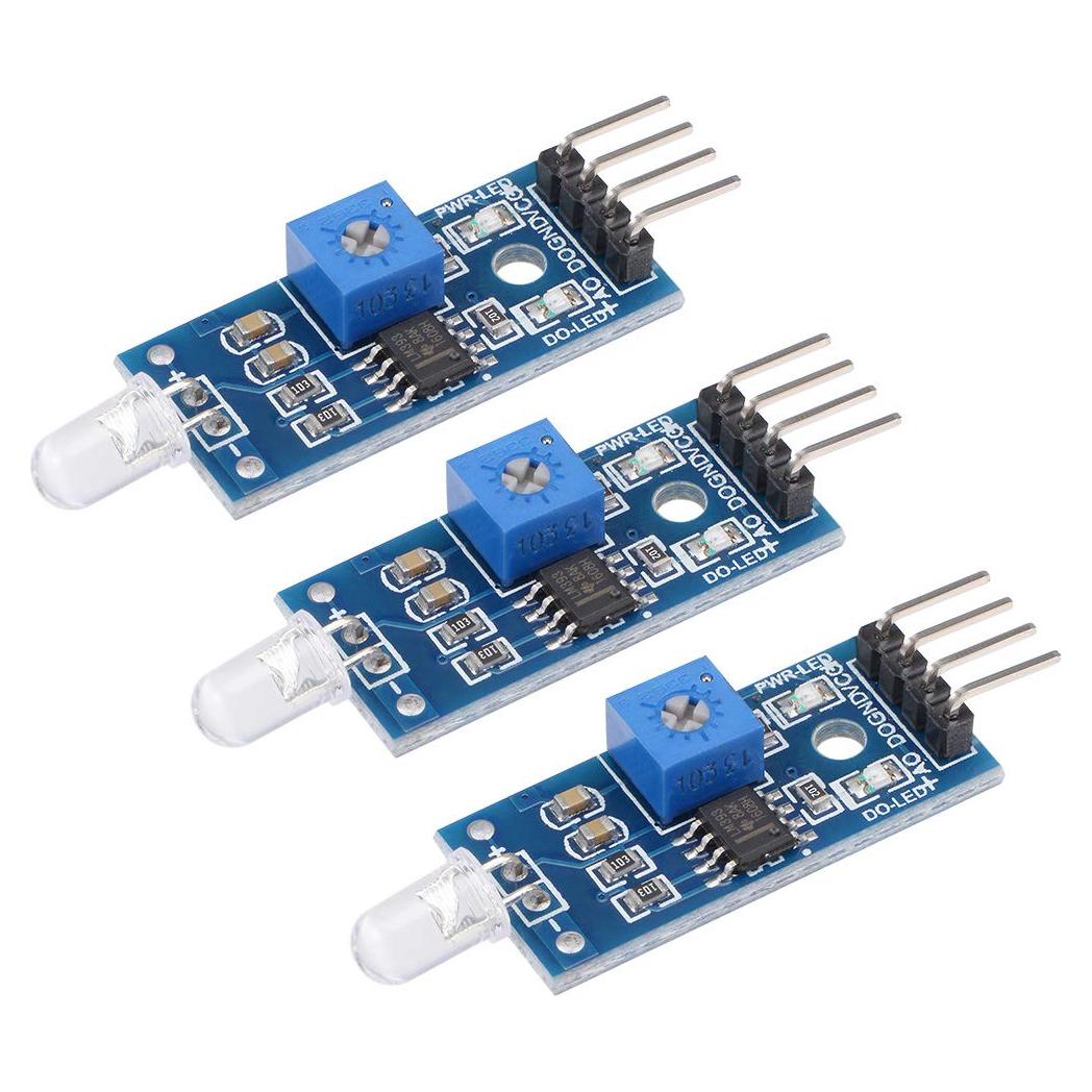 Módulo Sensor de Luz uxcell LM393 3pcs Salida Digital y Analógica