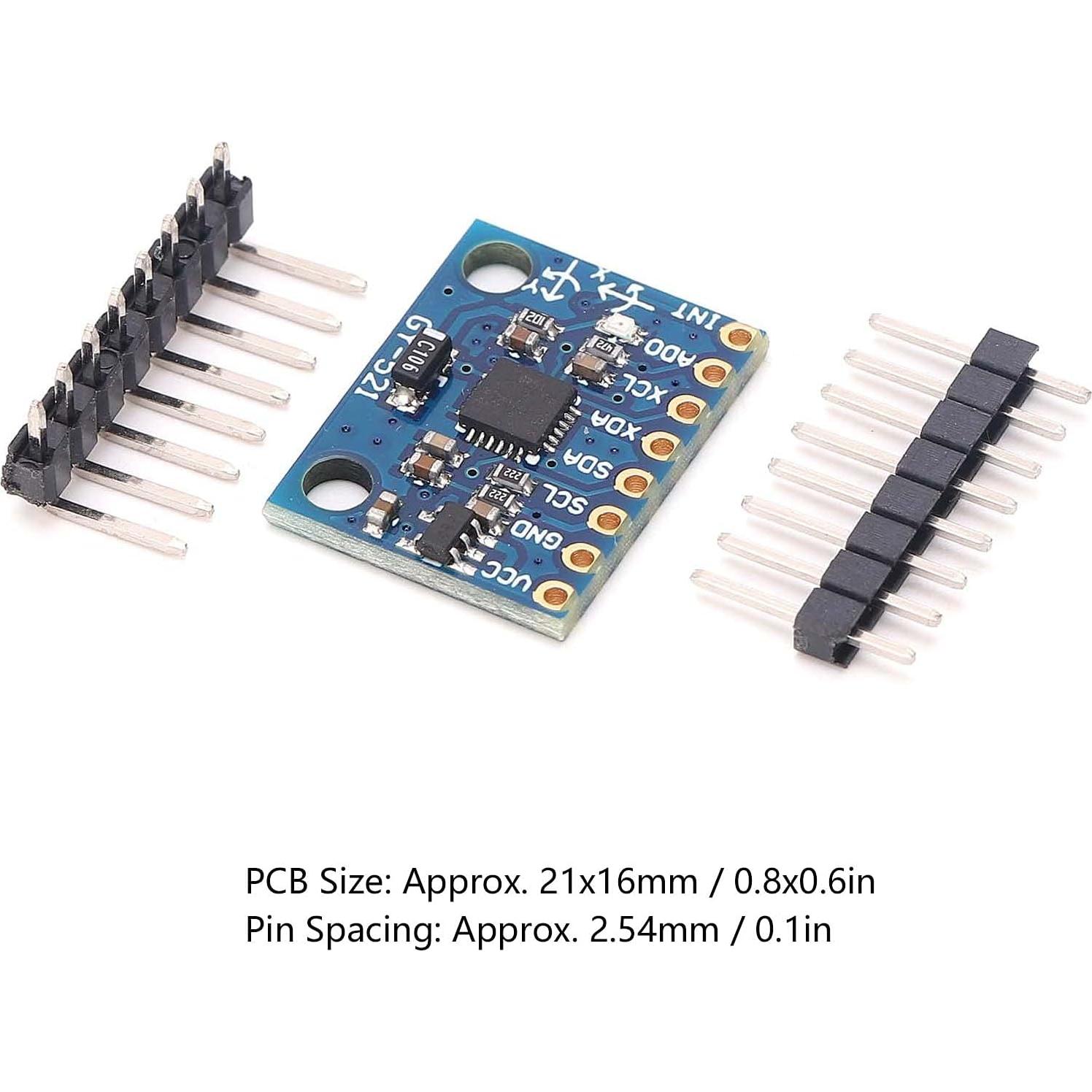 MPU6050 Module, Accelerometer Gyroscope Sensor Module PCB 3 Axes Gyro Sensors Accelerometer Board for Windows