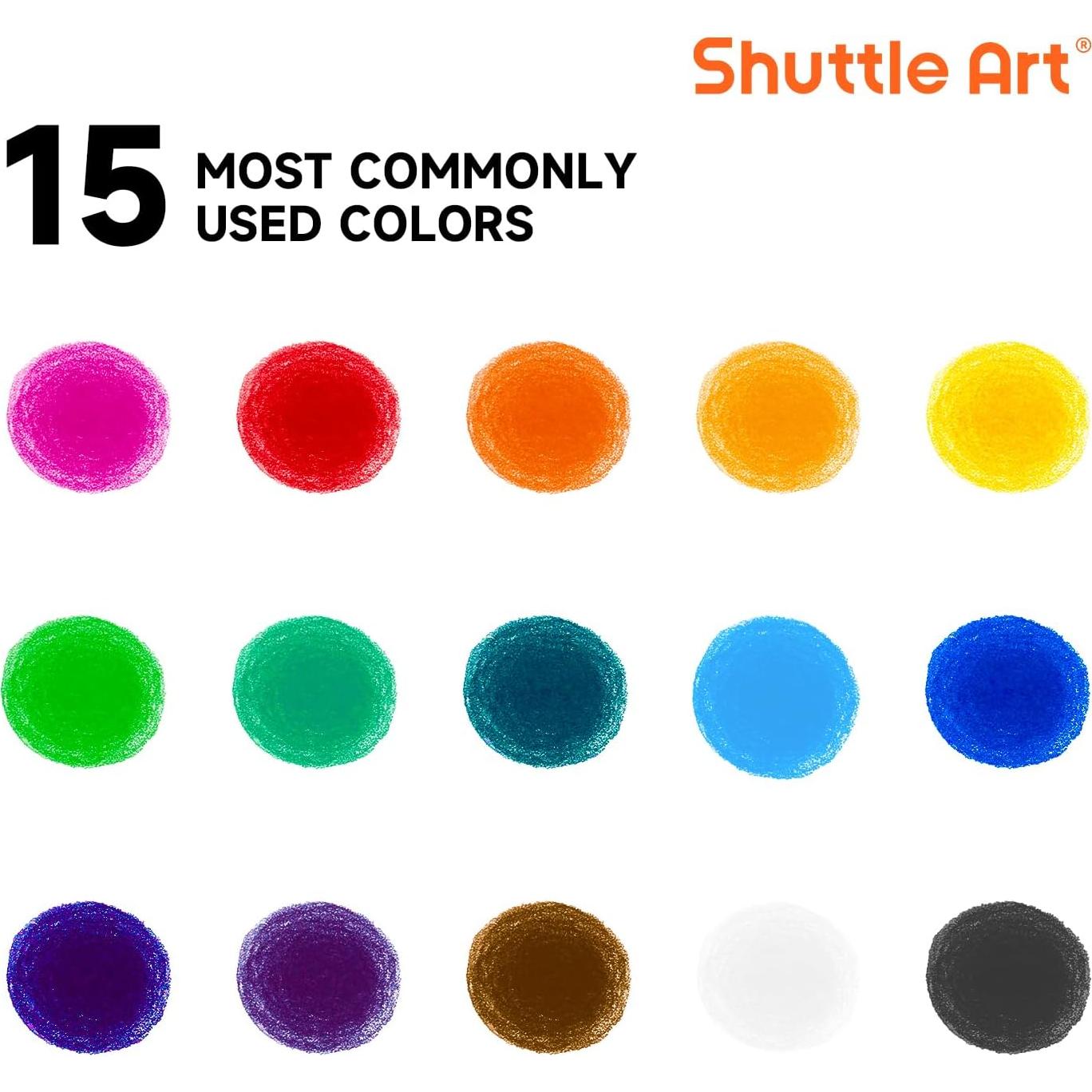 Barras de Pintura Tempera Shuttle Art 15 Colores Lavables