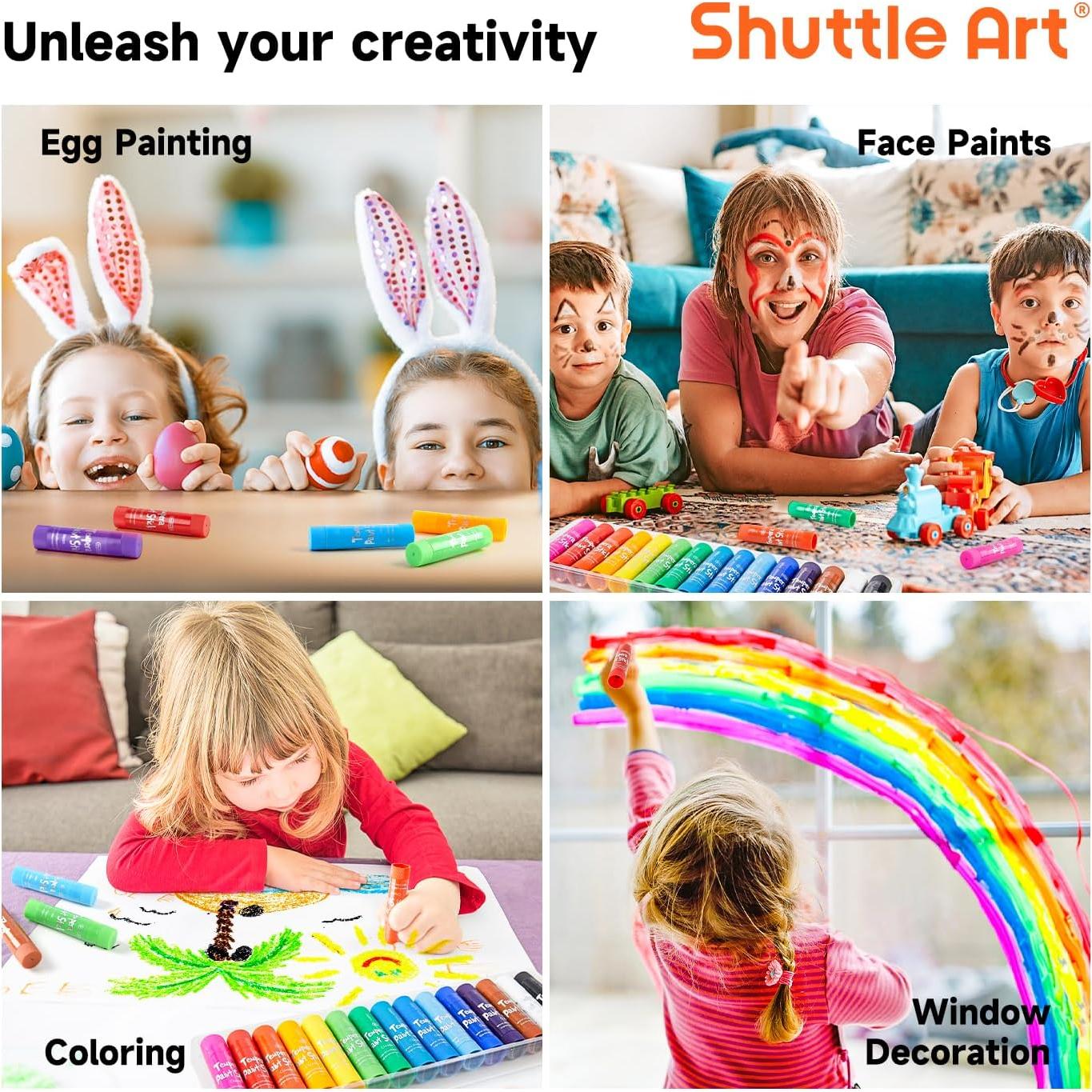 Barras de Pintura Tempera Shuttle Art 15 Colores Lavables