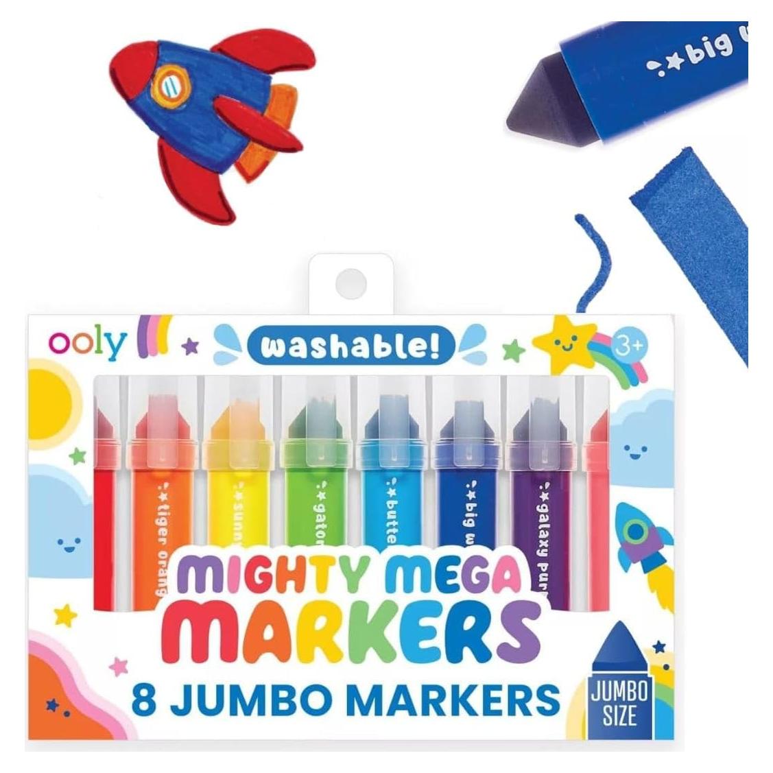 Marcadores Lavables Ooly Jumbo 8 Colores para Niños
