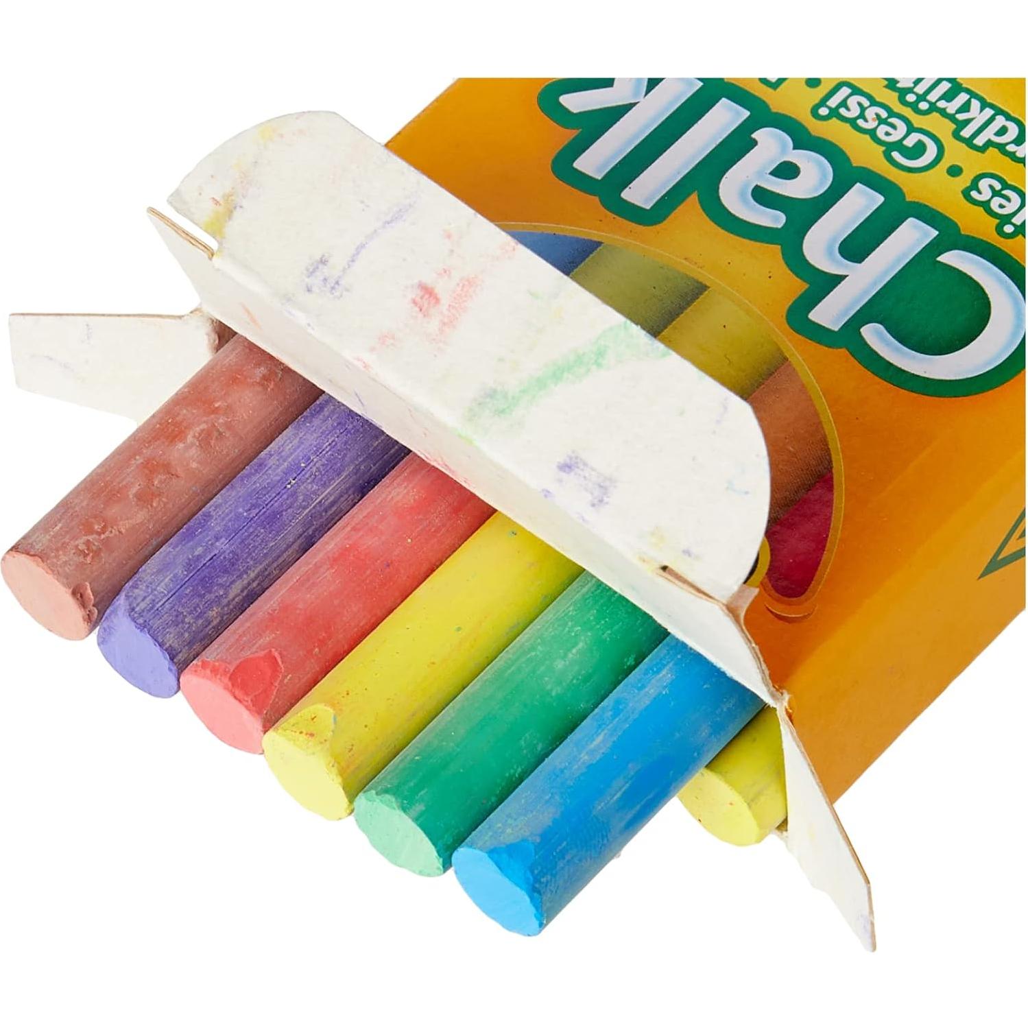Tiza Antipolvo Crayola 12 Colores para Pizarra