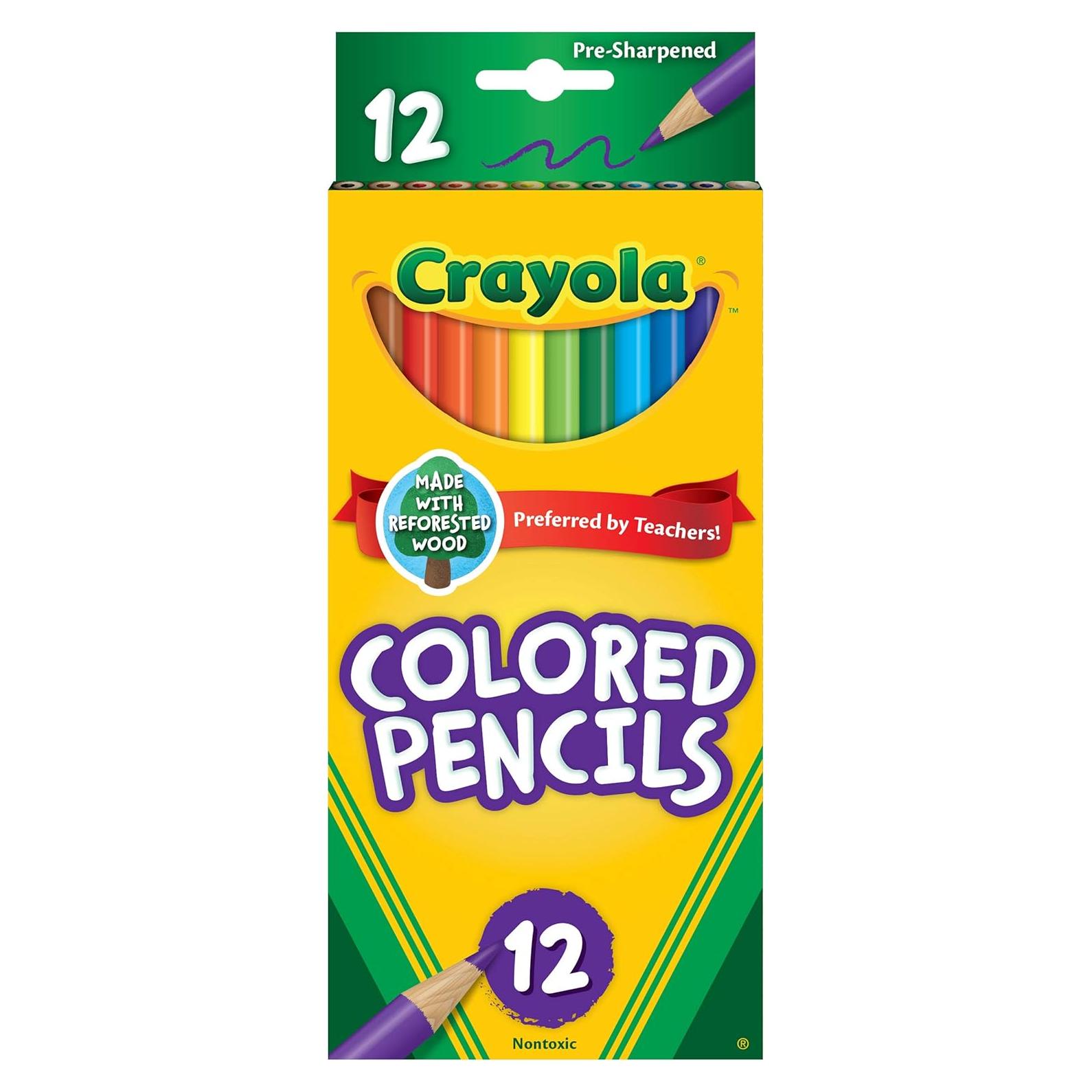 Lápices de Colores Crayola 12 Colores Pre-afilados