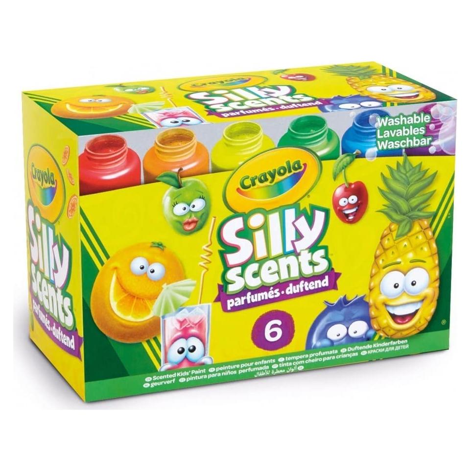 Pintura Lavable Crayola Aromatizada 6 Colores 59ml