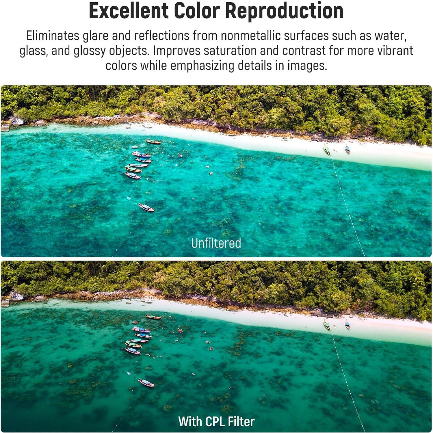 Filtro CPL NEEWER para Drone DJI Mini 4 Pro - Cristal HD