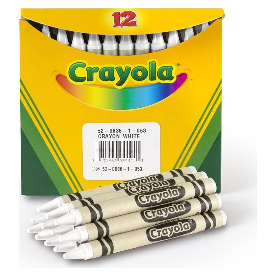 Crayones Crayola Blancos, Recarga 12 Crayones a Granel