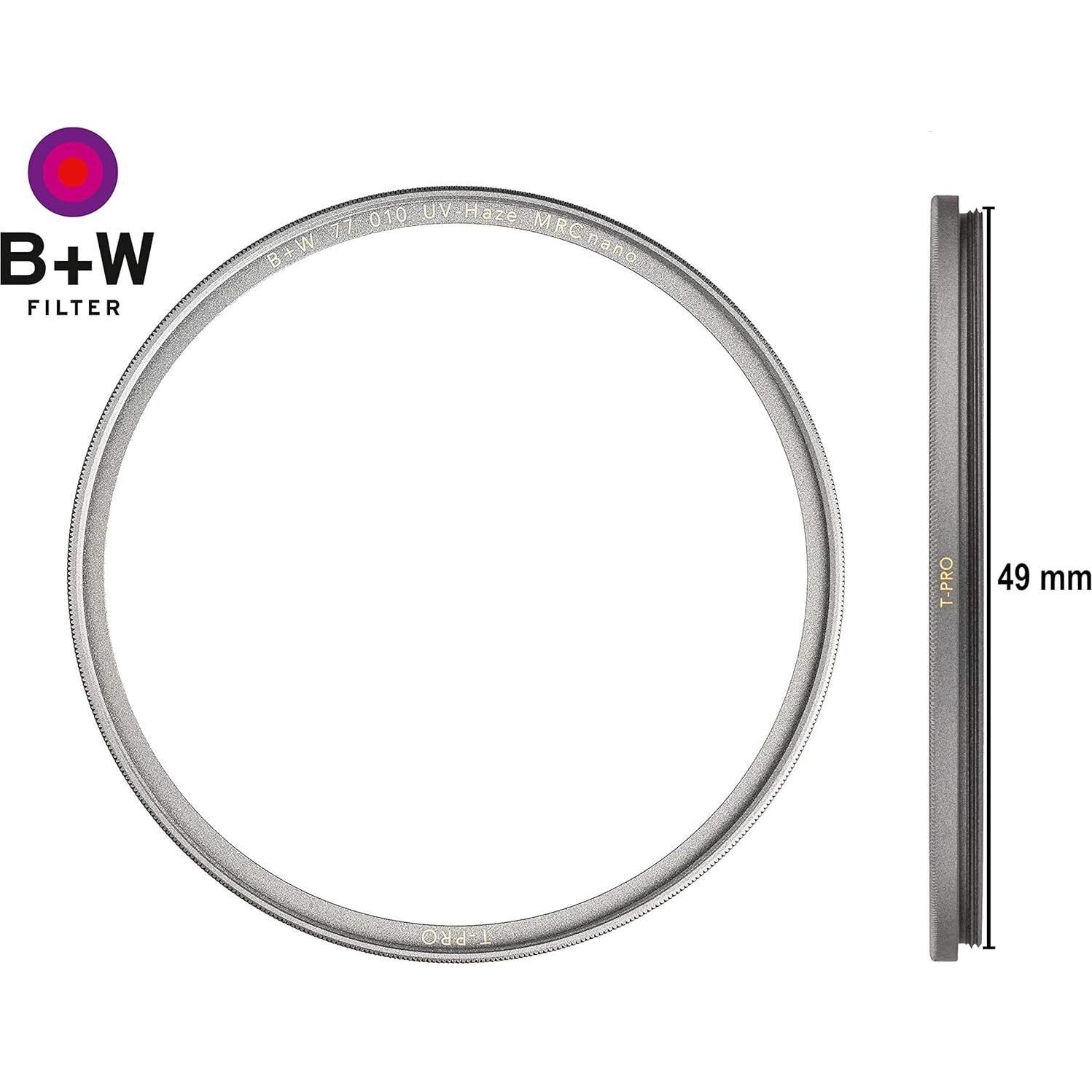 Filtro UV Haze B+W 49mm T-PRO Ultra Slim MRC Nano