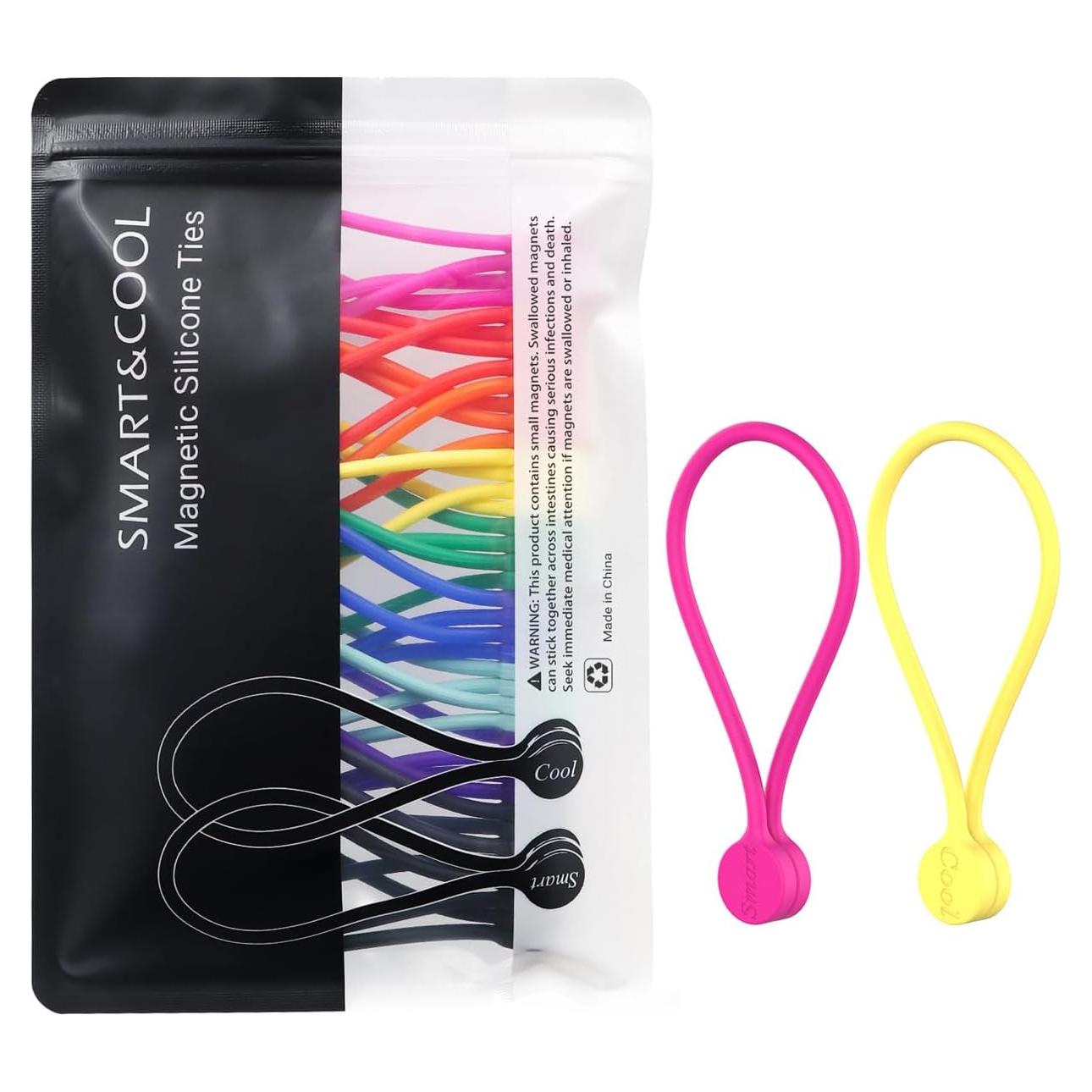 Bridas Magnéticas de Silicona Smart&Cool 20 Piezas 18.29 cm