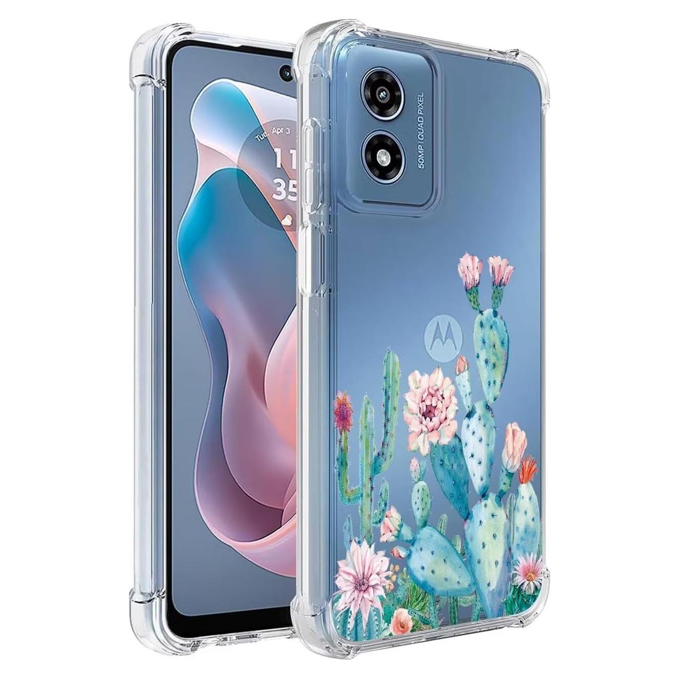 Funda Protectora TPU Floral para Moto G Play 2024 4G - Sidande