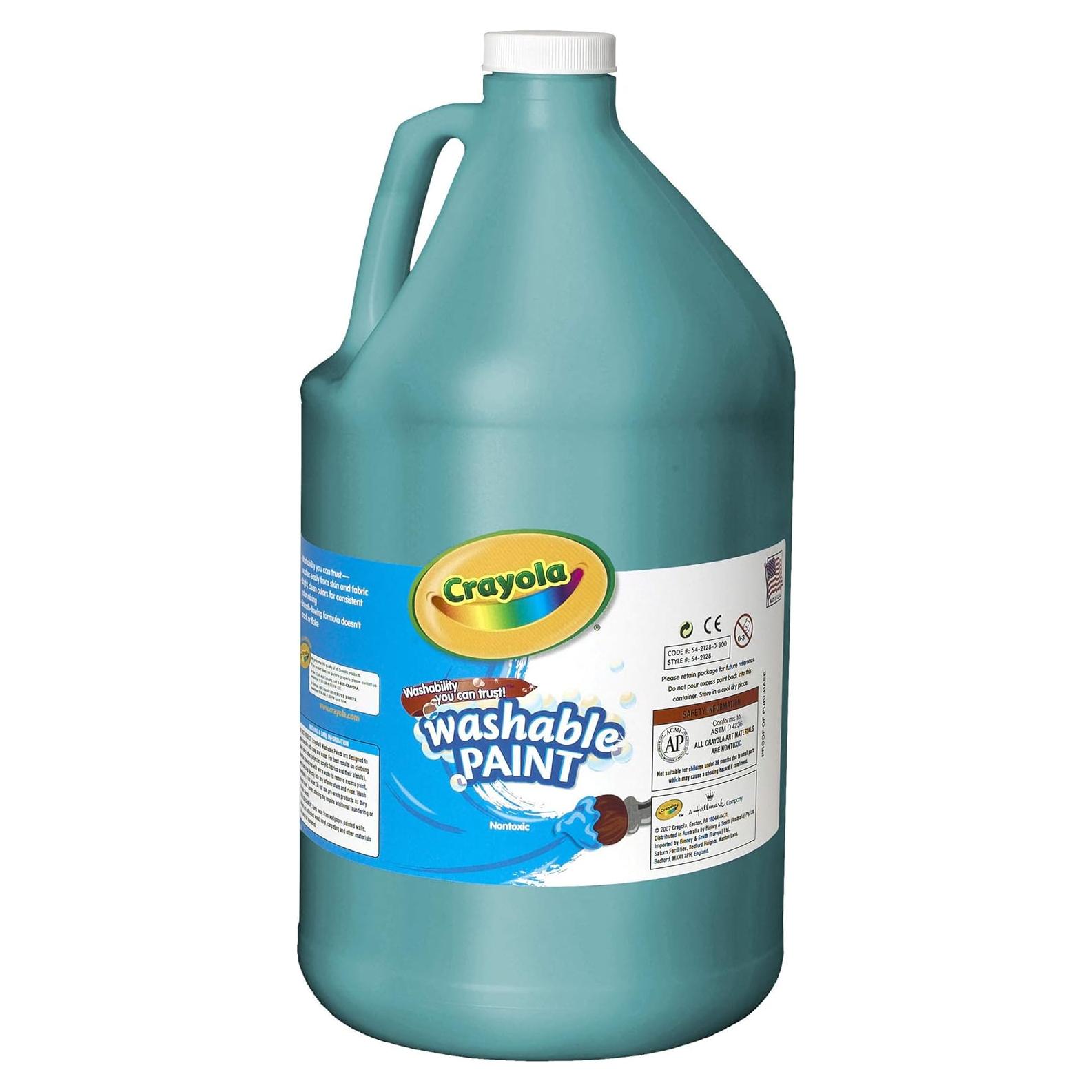 Pintura Lavable Crayola Turquesa 3785 ml Galón