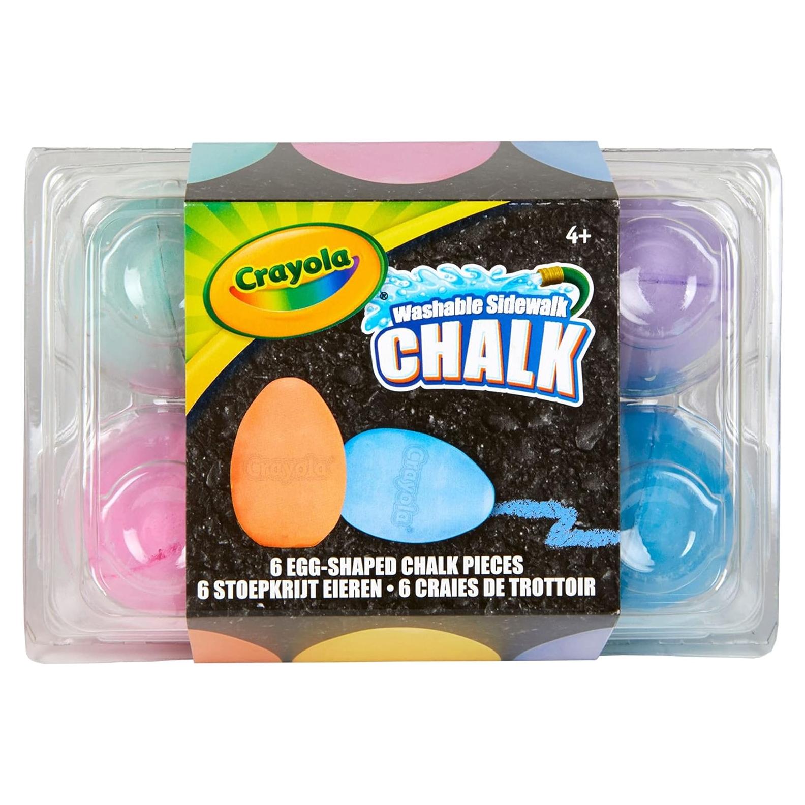 Set de Tiza Crayola 6 Unidades Antirrollo No Tóxica