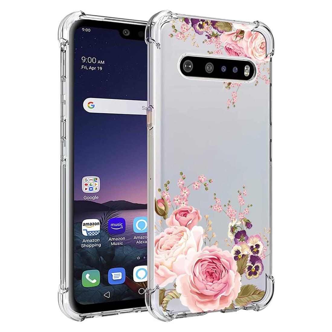 Funda Bumper Flexible TPU Rosa para LG V60 ThinQ 5G