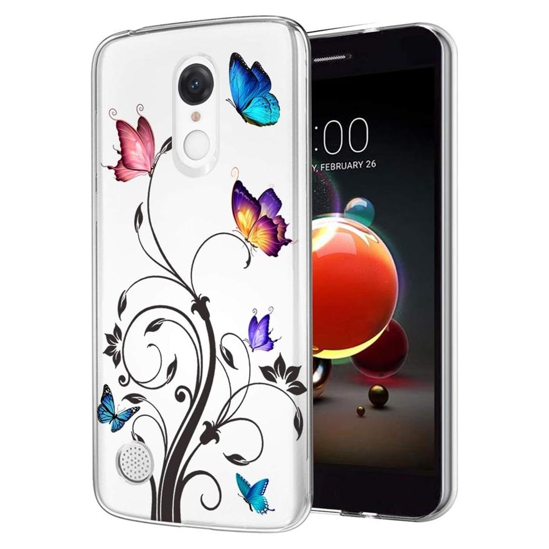 Funda protectora TPU clara para LG Aristo 3/2 Plus - Mariposa