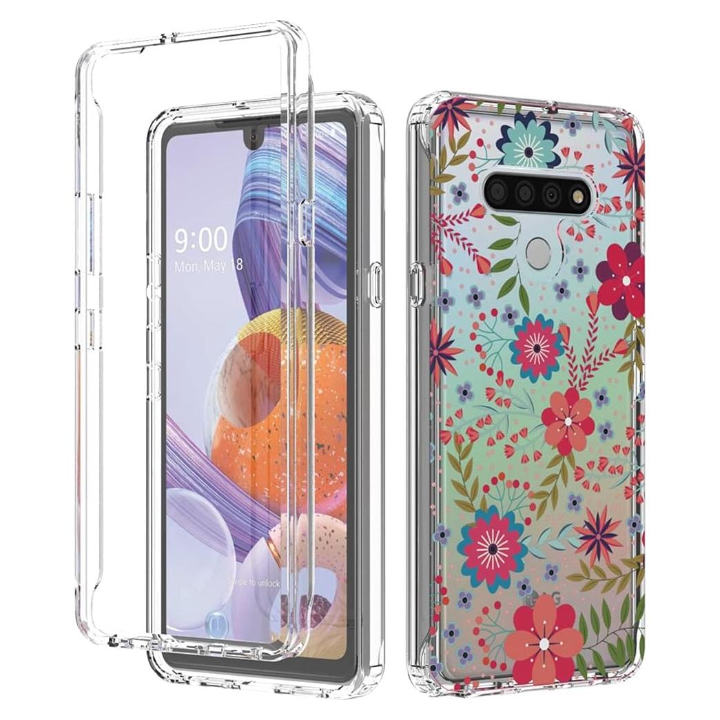 Funda LG Stylo 6 Sidande Floral TPU Transparente 360°