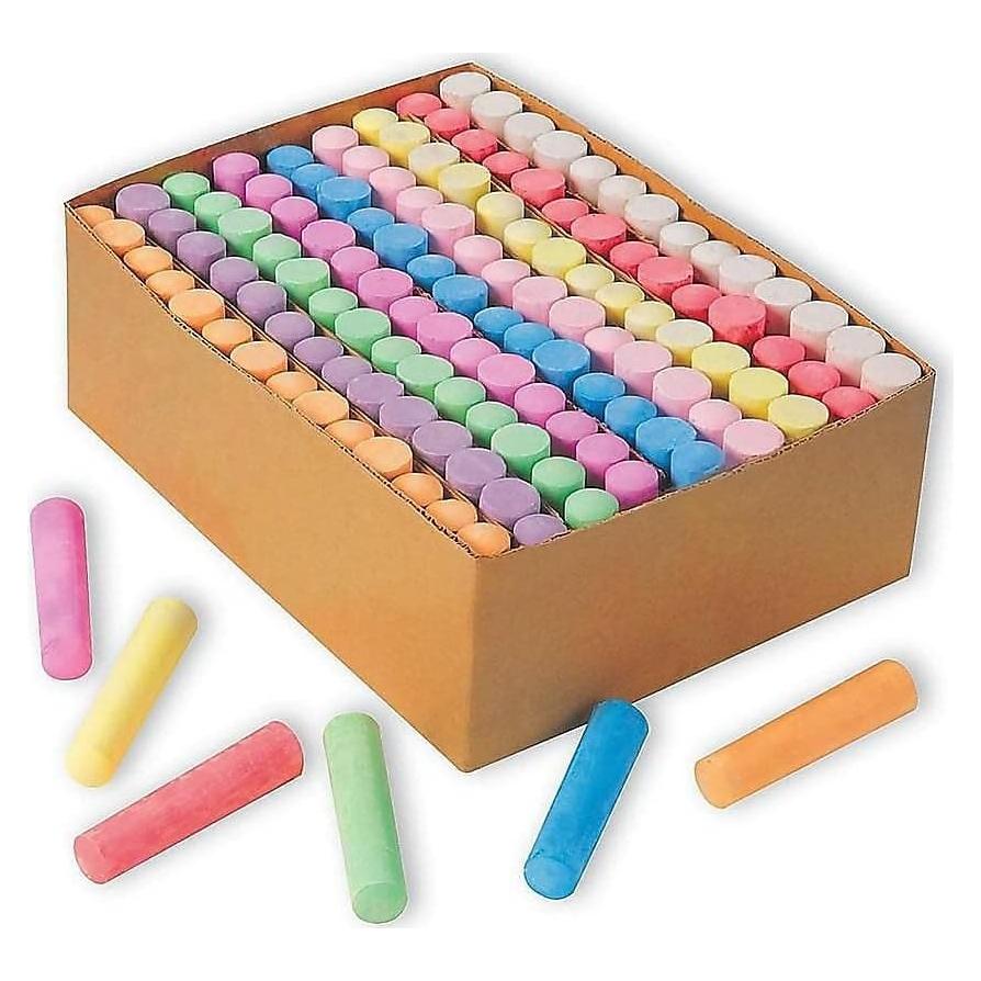 Tiza de Acera Jumbo Color Splash 126 Piezas No Tóxica