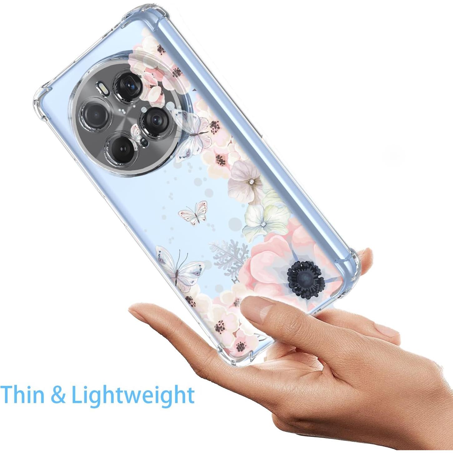 Funda Honor Magic 7 Pro Floral Rosa TPU Antigolpes