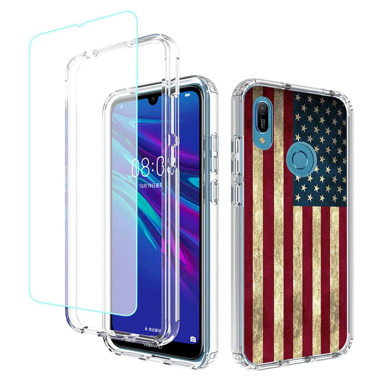 Funda Protectora Huawei Y6 2019 con Protector de Pantalla