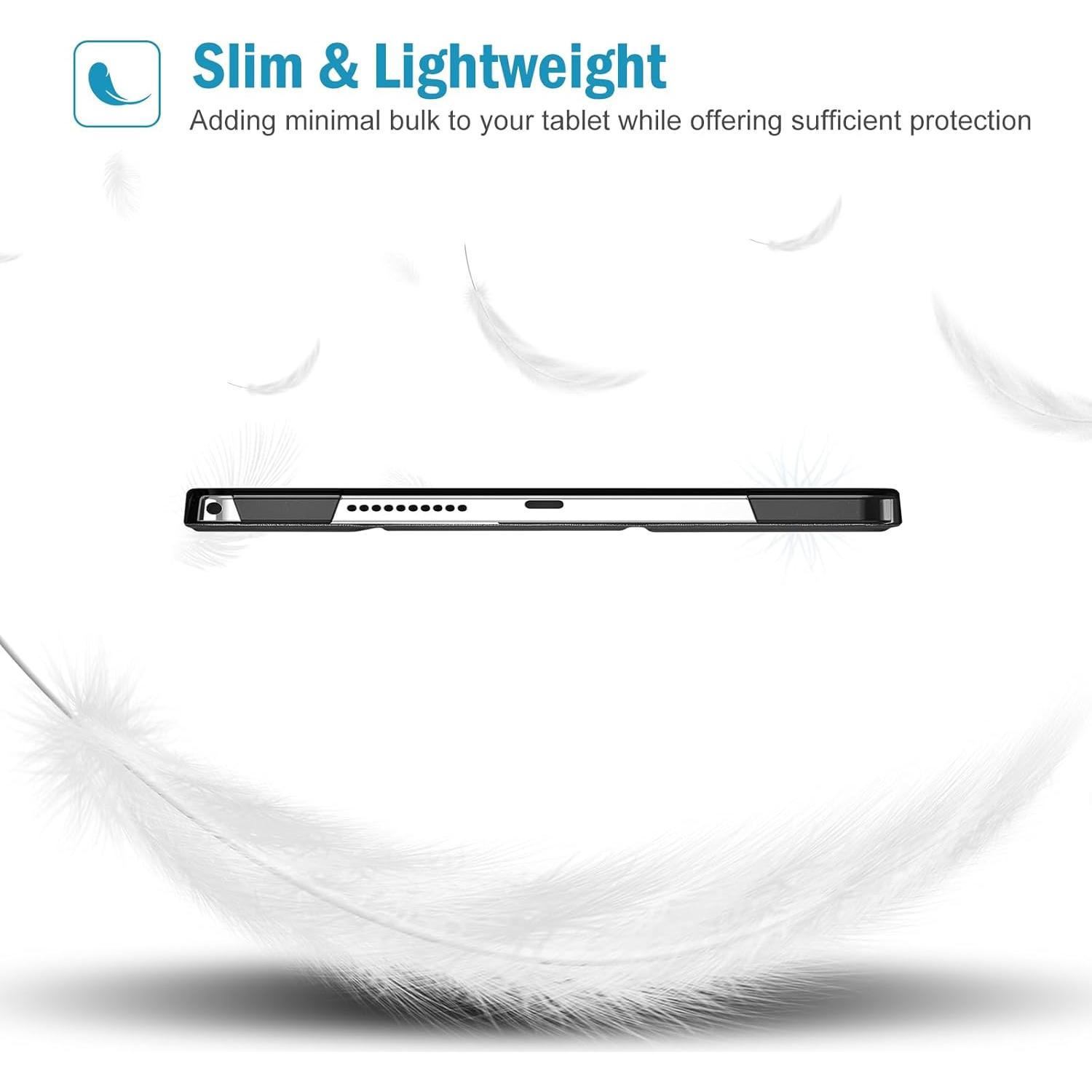 Funda ProCase para Lenovo Tab 10.1 2025 - Negro Delgado