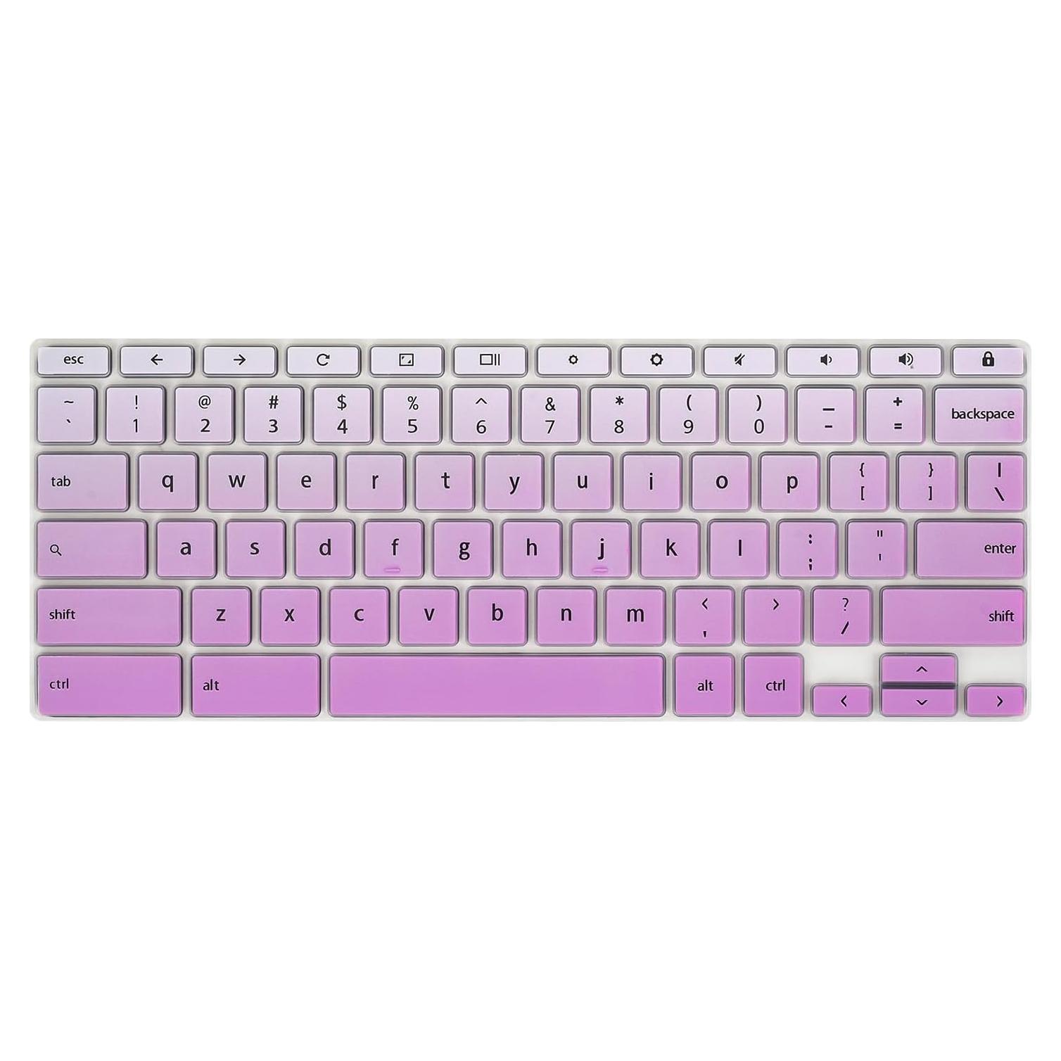Cubierta de Teclado CaseBuy Rosa Ombre para Lenovo Chromebook 11.6"
