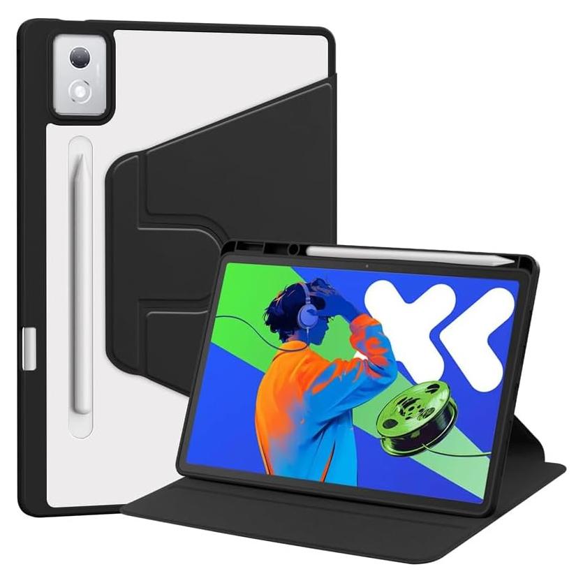 Funda Rotativa para Lenovo Xiaoxin Pad Pro 12.7" 2023/2025 - Negro