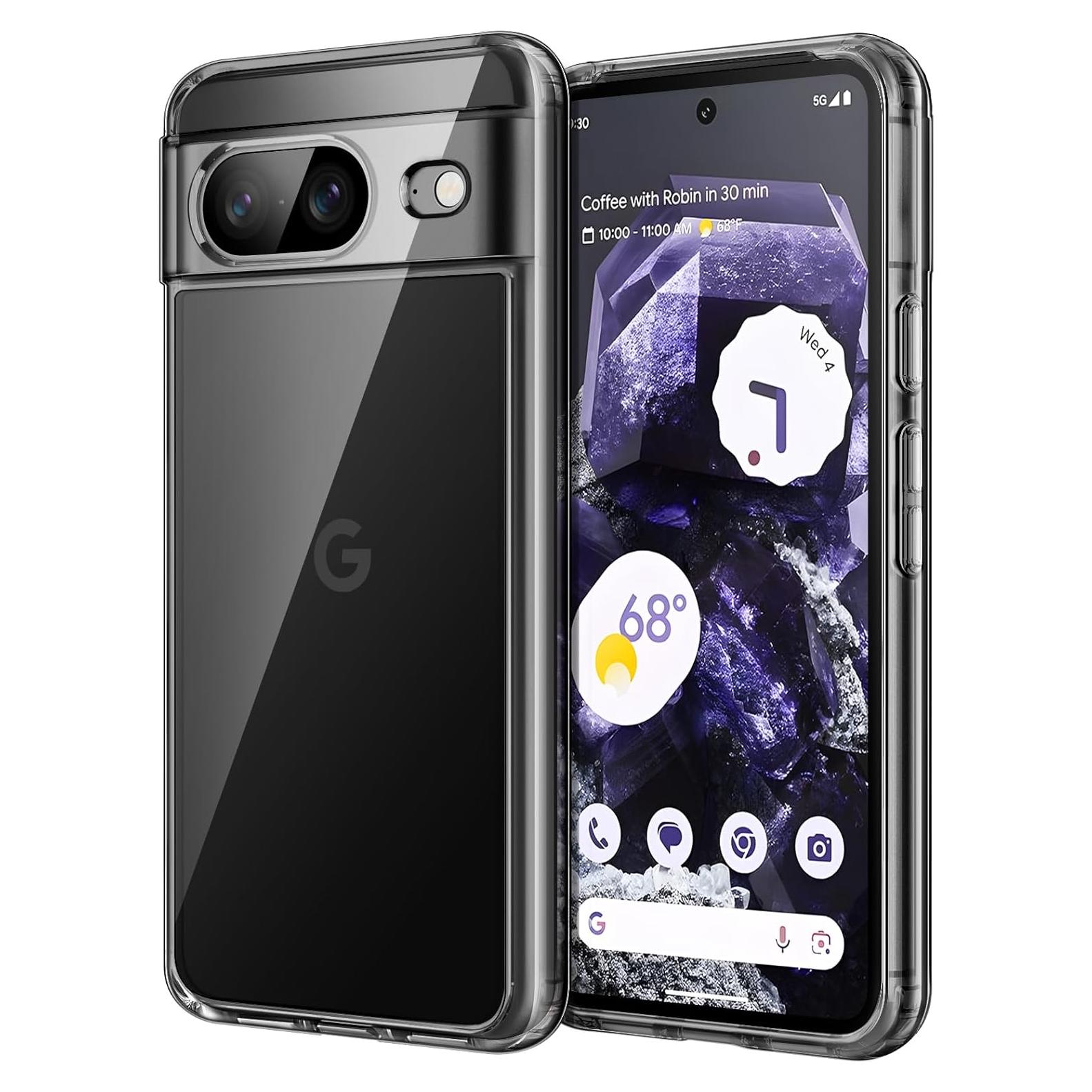 Funda JETech para Google Pixel 8 15.5cm Obsidiana a Prueba de Golpes