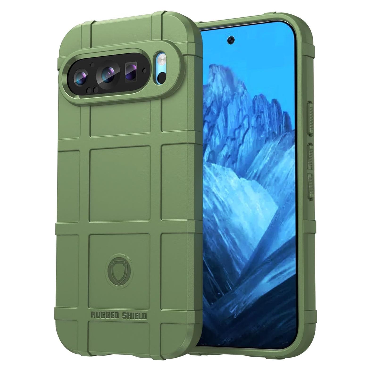 Funda delgada TPU Google Pixel 9/9 Pro, Verde, anti-caída