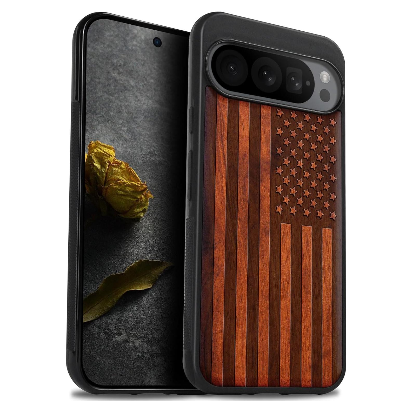Funda de Madera Carveit para Google Pixel 9 Pro - Antichoque