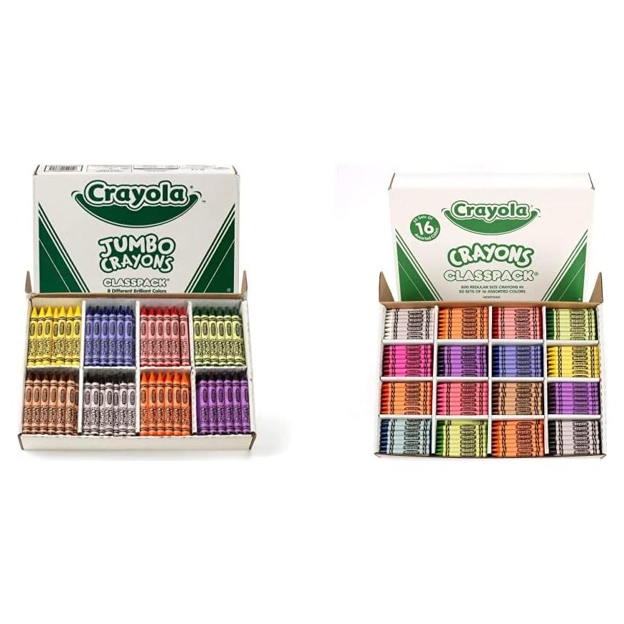 Crayones Jumbo Crayola Classpack 200 y 800 Unidades