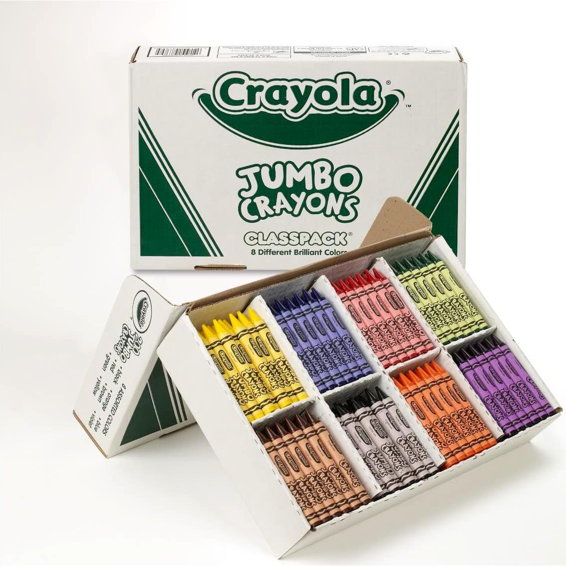 Crayones Jumbo Crayola Classpack 200 y 800 Unidades