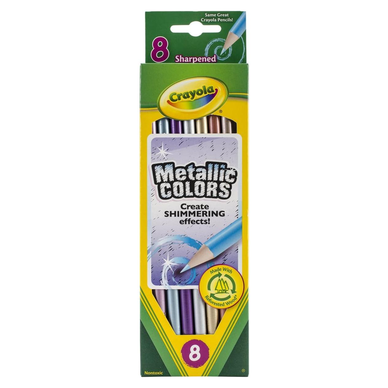 Lápices de Colores Metálicos Crayola 8 Piezas