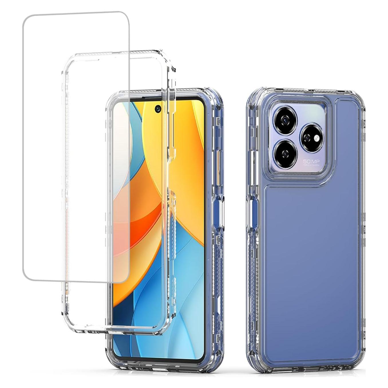 Funda Protectora ZTE Axon 60 Lite con Protector de Pantalla