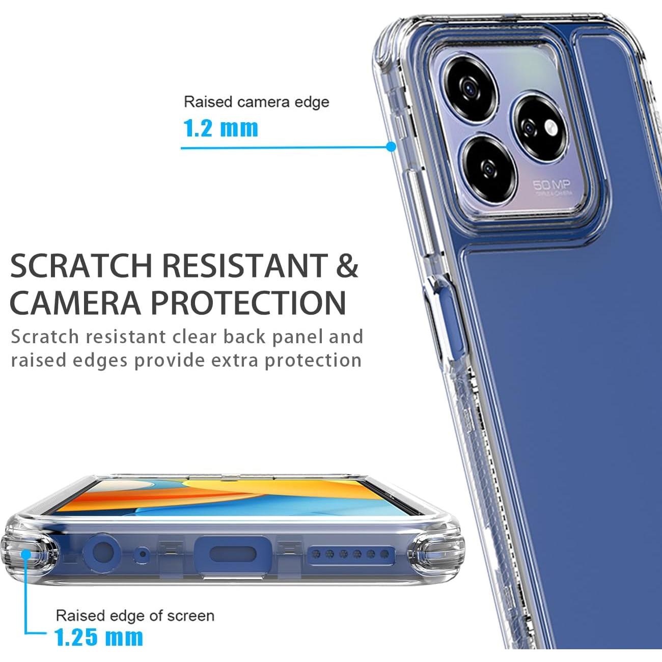 Funda Protectora ZTE Axon 60 Lite con Protector de Pantalla