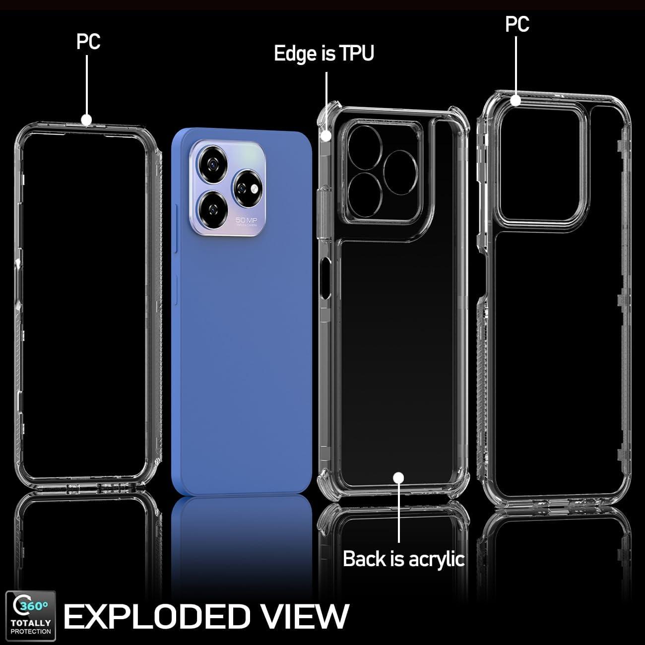 Funda Protectora ZTE Axon 60 Lite con Protector de Pantalla