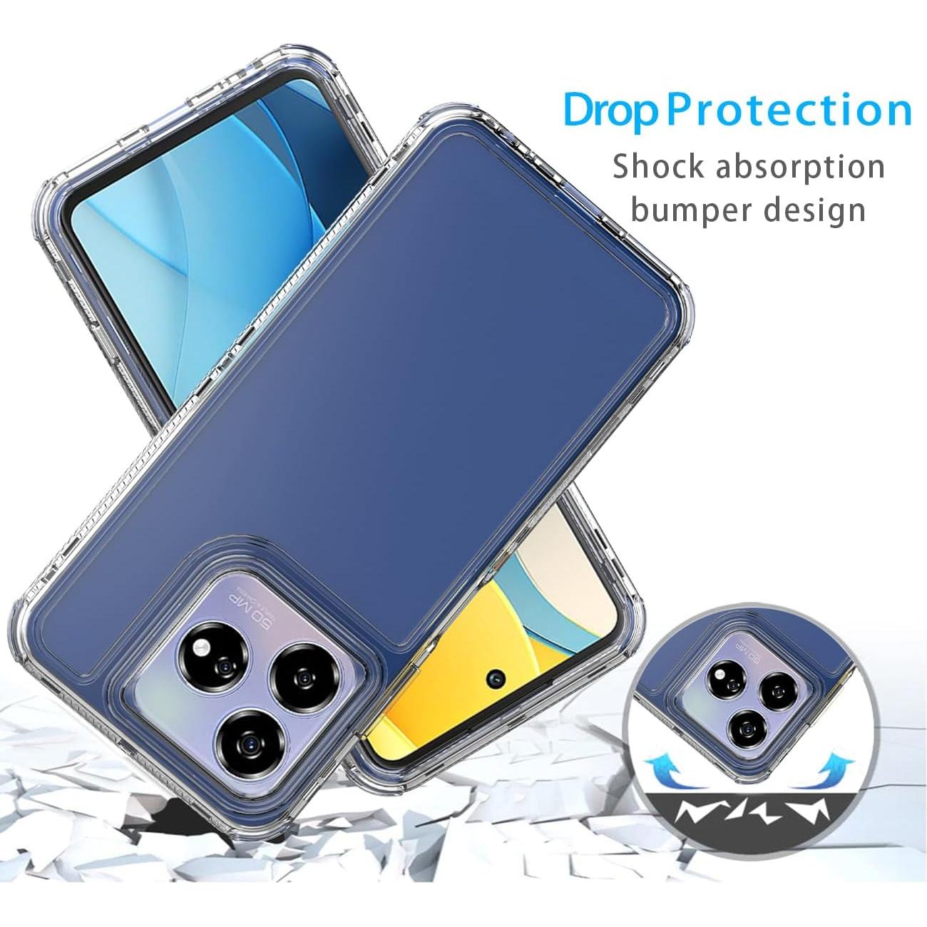 Funda Protectora ZTE Axon 60 Lite con Protector de Pantalla