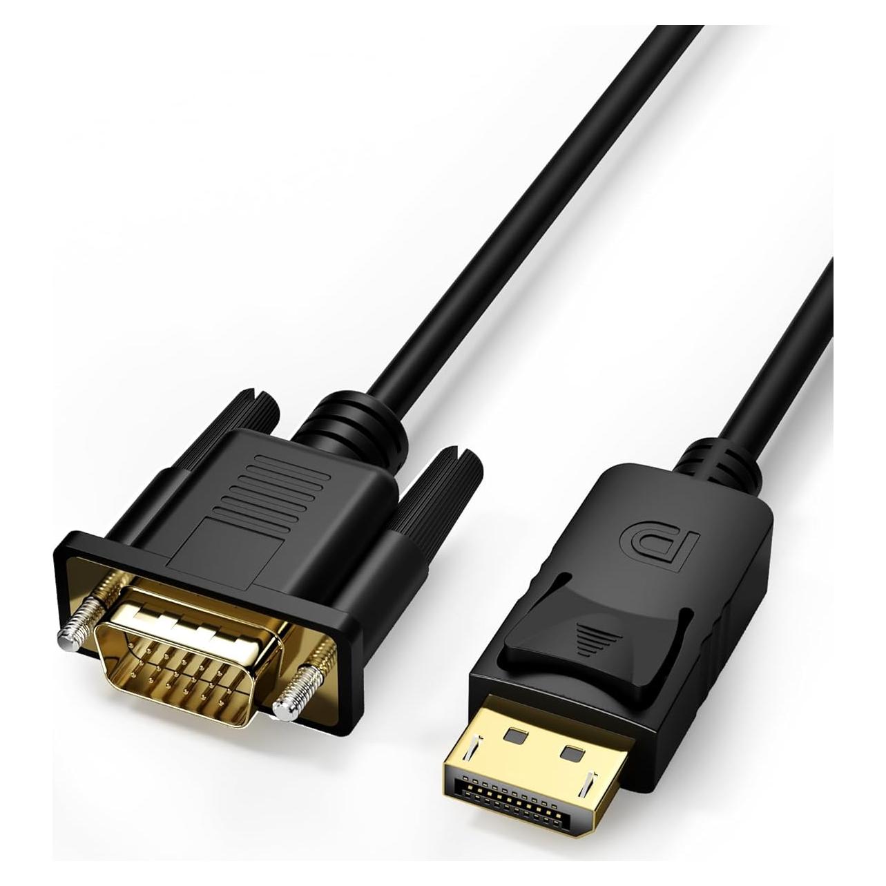 Cable DisplayPort a VGA 0.91m Foboiu Adaptador Macho a Macho