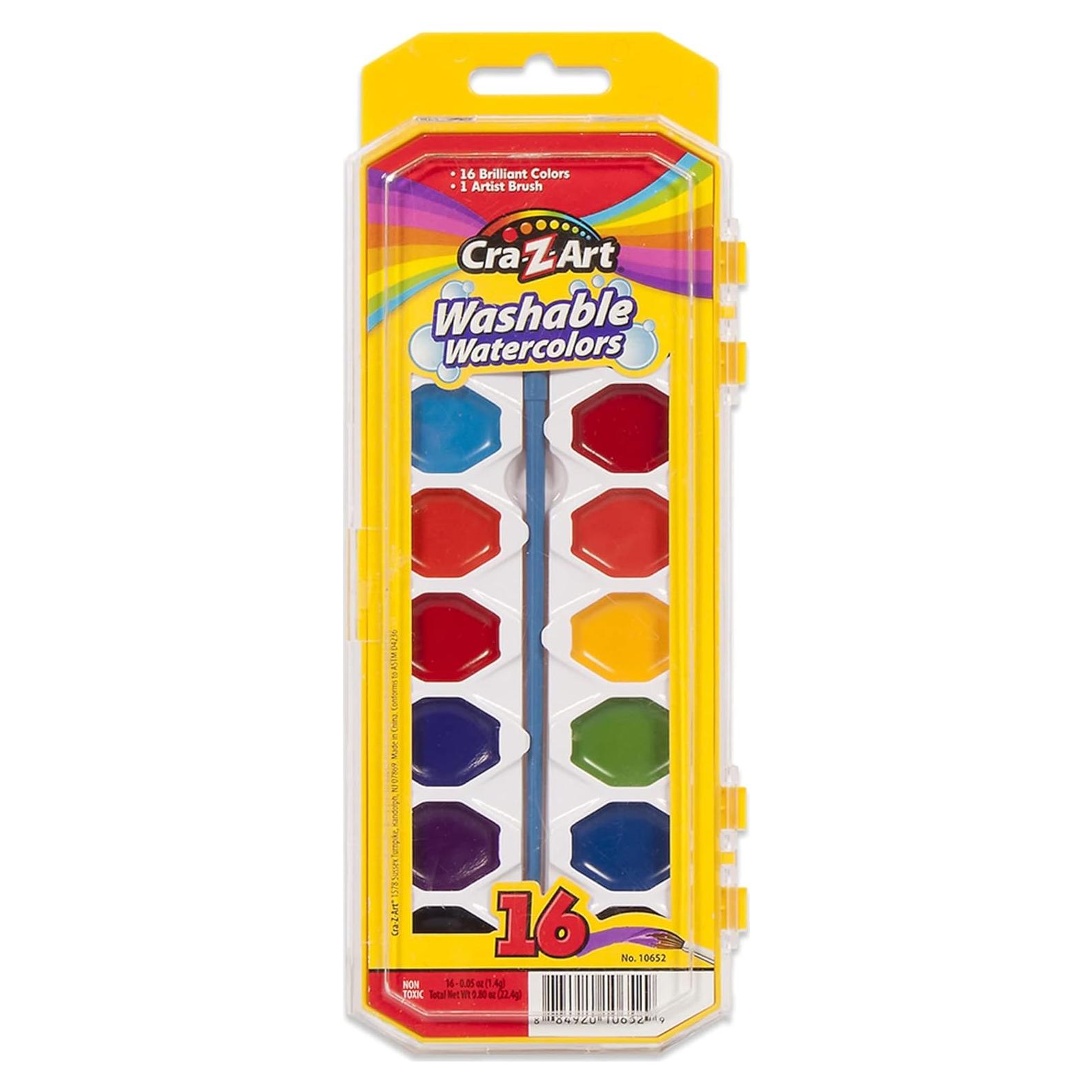 Set de Pintura Acuarelable Cra-Z-Art 16 Piezas Lavables