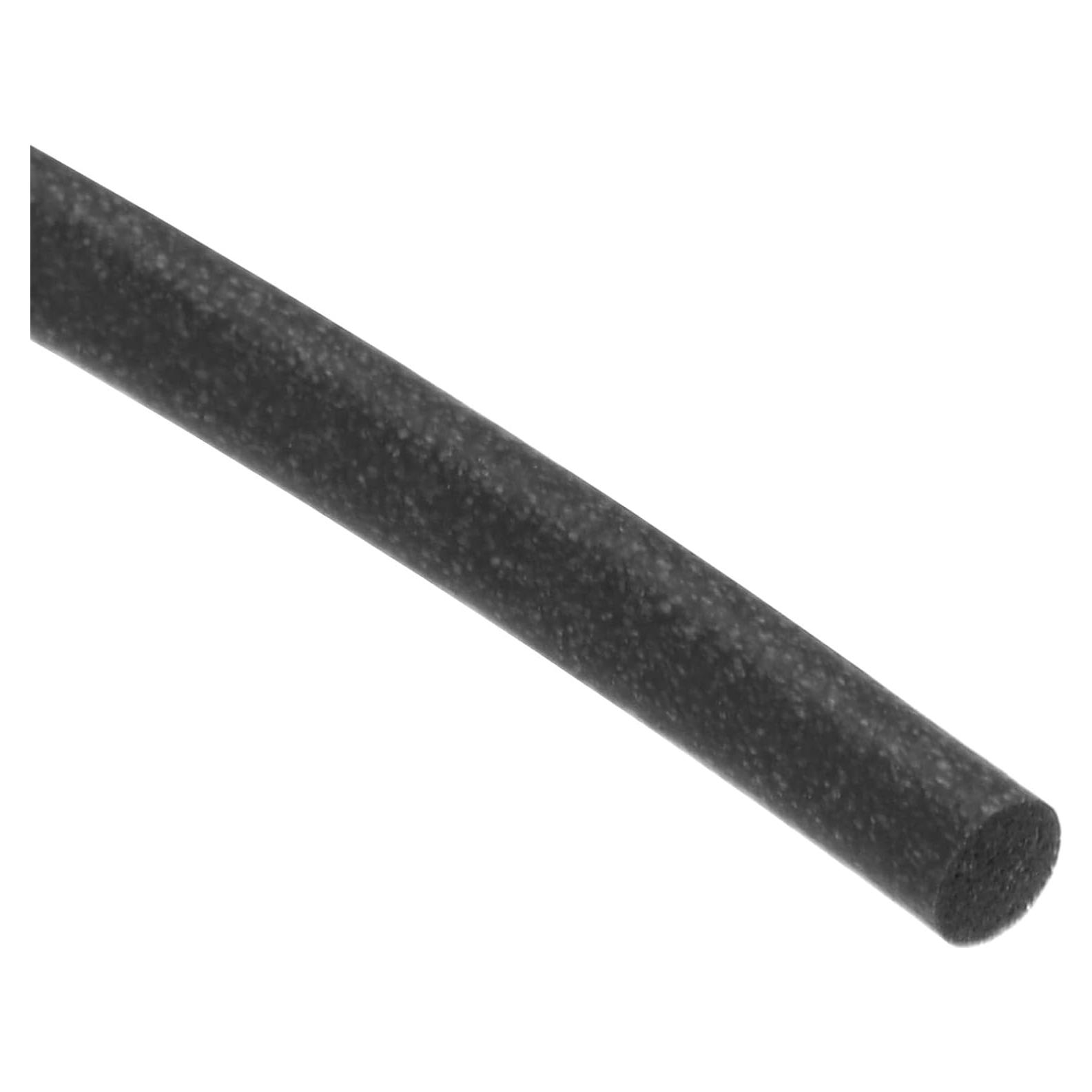 Tira de Sellado de Silicona uxcell 1mm x 2.5m Negra