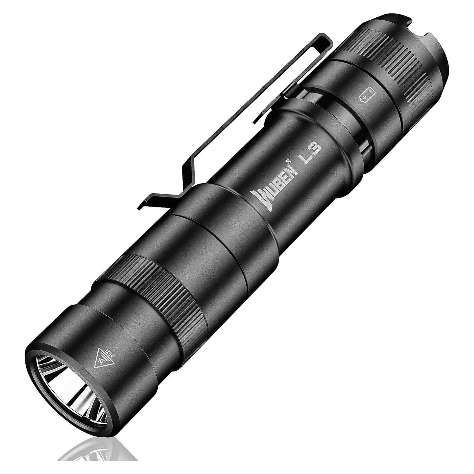 Linterna Táctica Recargable WUBEN L3 3000 Lúmenes LED IP68