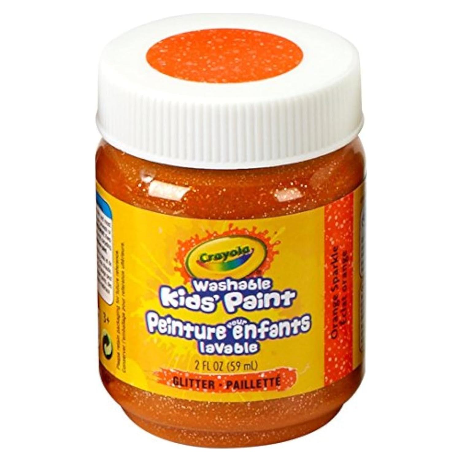 Pintura Lavable Crayola 2 oz Brillo Naranja para Niños