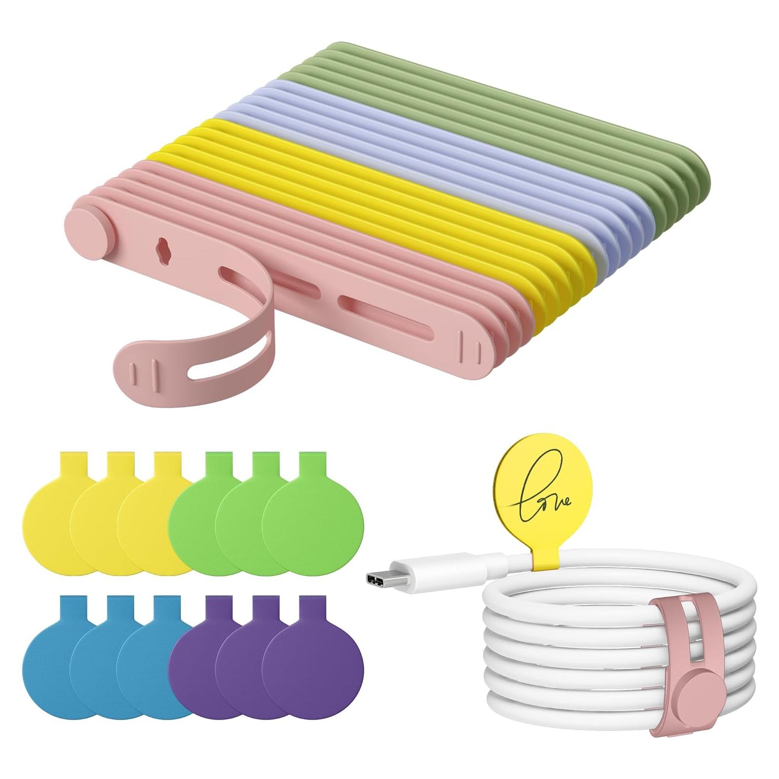 Conjunto de Organización de Cables Nearockle 32 Piezas Multicolor