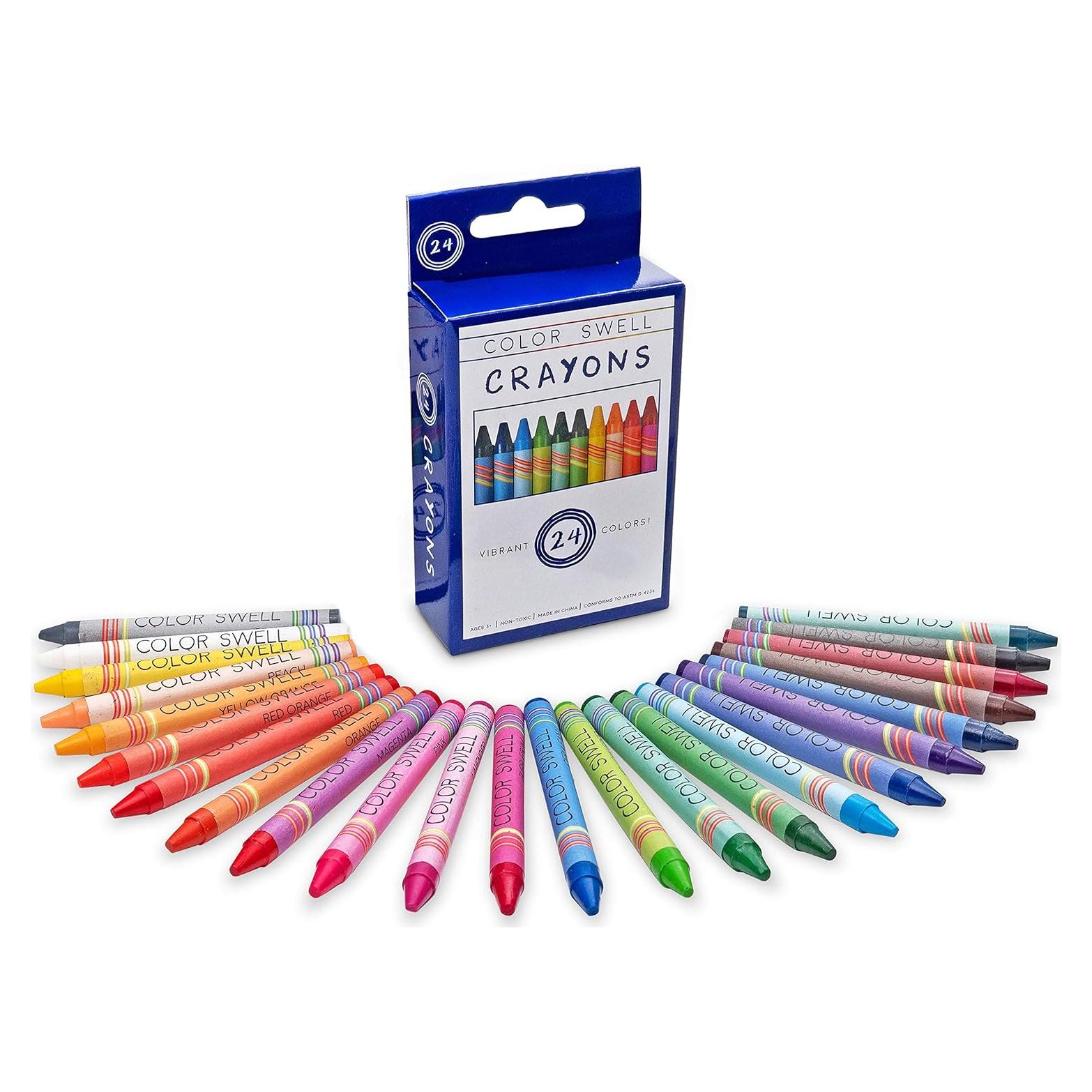 Crayones Color Swell 24 Piezas No Tóxicos para Niños