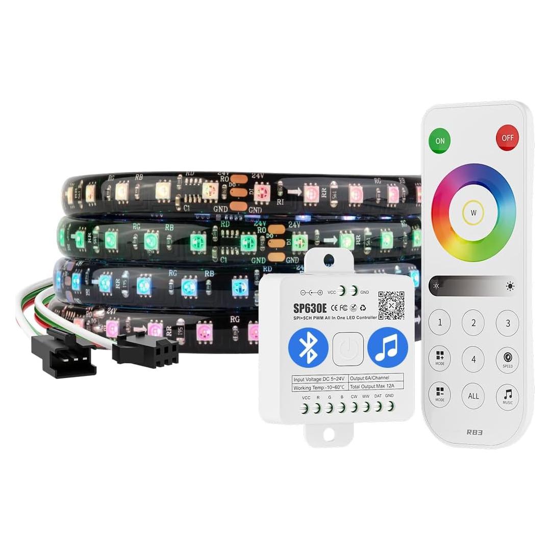 Tira LED direccionable BTF-LIGHTING 2.99m RGB IP65 108LED/m