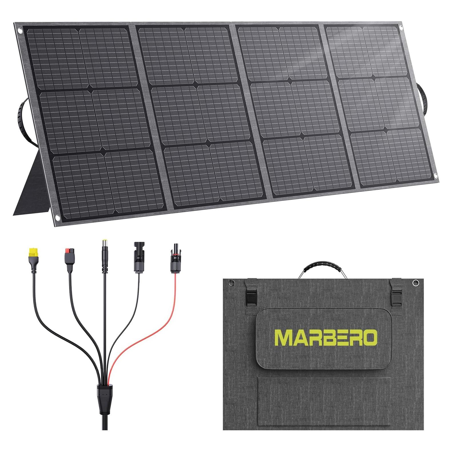 Panel Solar Portátil MARBERO 200W Plegable IP68 Alta Eficiencia